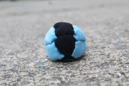 14 panel pro series 2 footbag in blue/black
