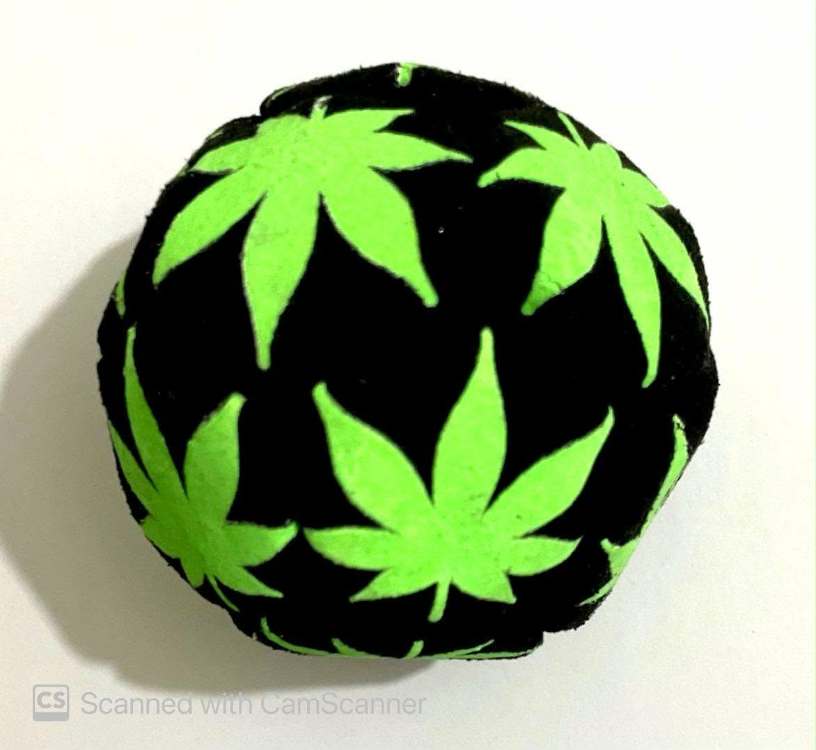 Leaf Design Glow in the Dark Footbag