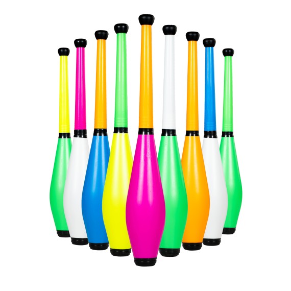 ND Master Spin white juggling clubs set of 5
